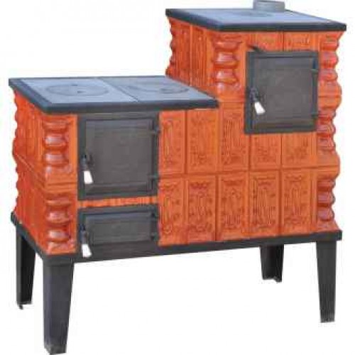 Soba teracota cu lemne Bucura , 8Kw, volum incalzit 60 mÂ³